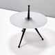 Tripod Beech and Glass Side Table in the Style of Cesare Lacca, Italy, 1980