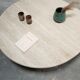 Table basse vintage en travertin