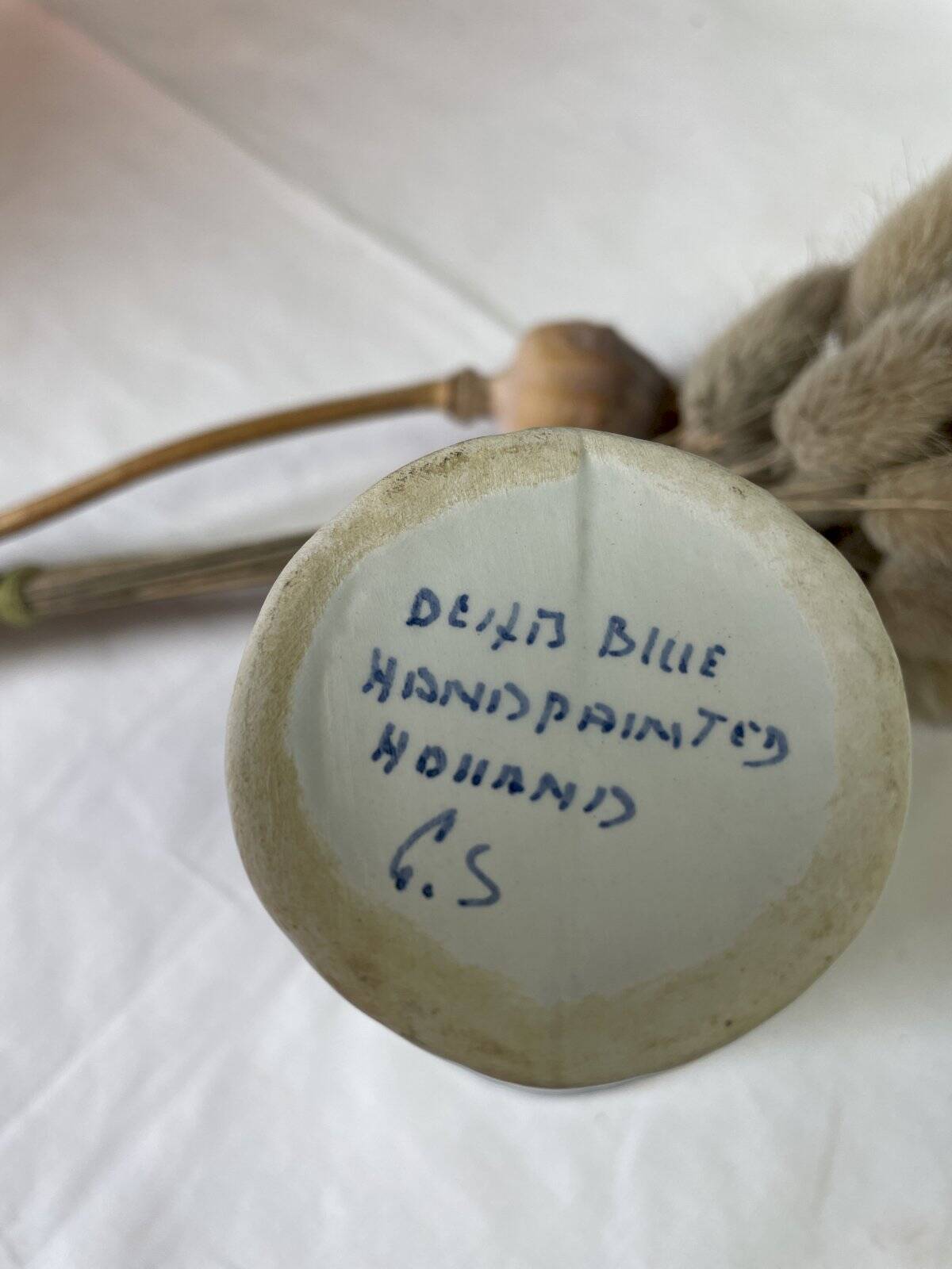 Delft Blue vase height 9 cm