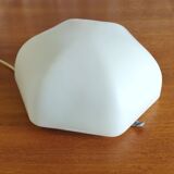 Hexagonal opaline globe ceiling light - 50s/60s