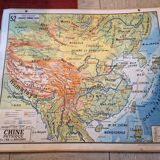 Vidal Lablache school card n°52 bis "Political China" at Armand Colin