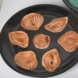 4 assiettes à huitres 1950