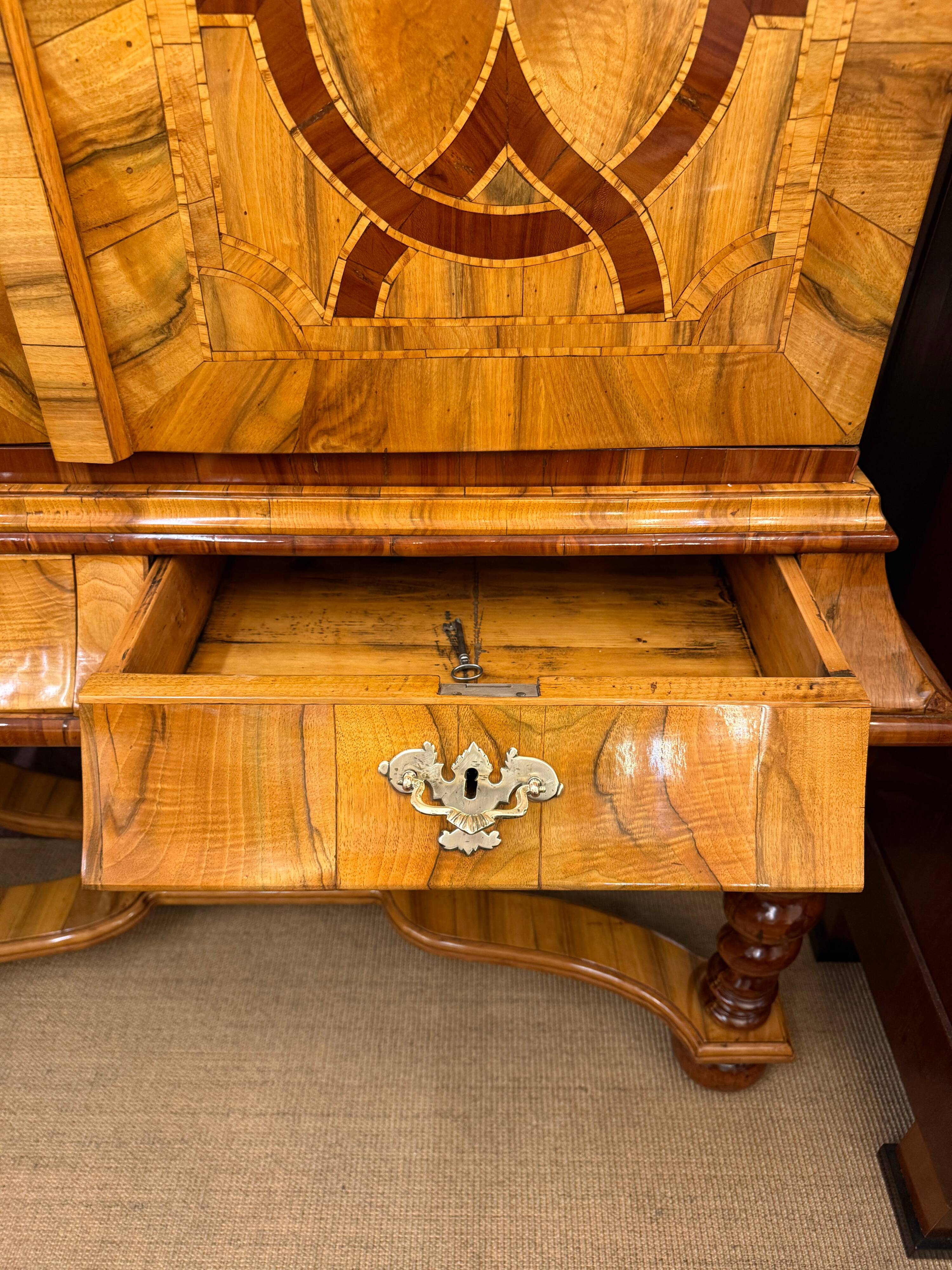 Baroque Cabinet Walnut 18th Century