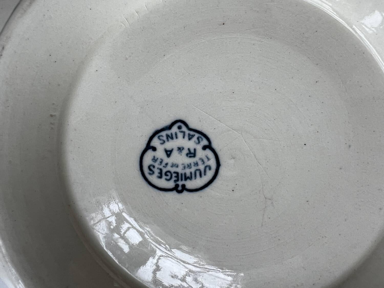 Large Art Deco ironstone salad bowl