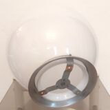 White opaline globe ceiling lamp – 50s/60s
