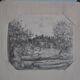 Dessin miniature au crayon circa 1910 campagne anglaise