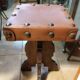 Leather tabouret