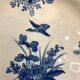 Set of 8 dinner plates blue Longwy