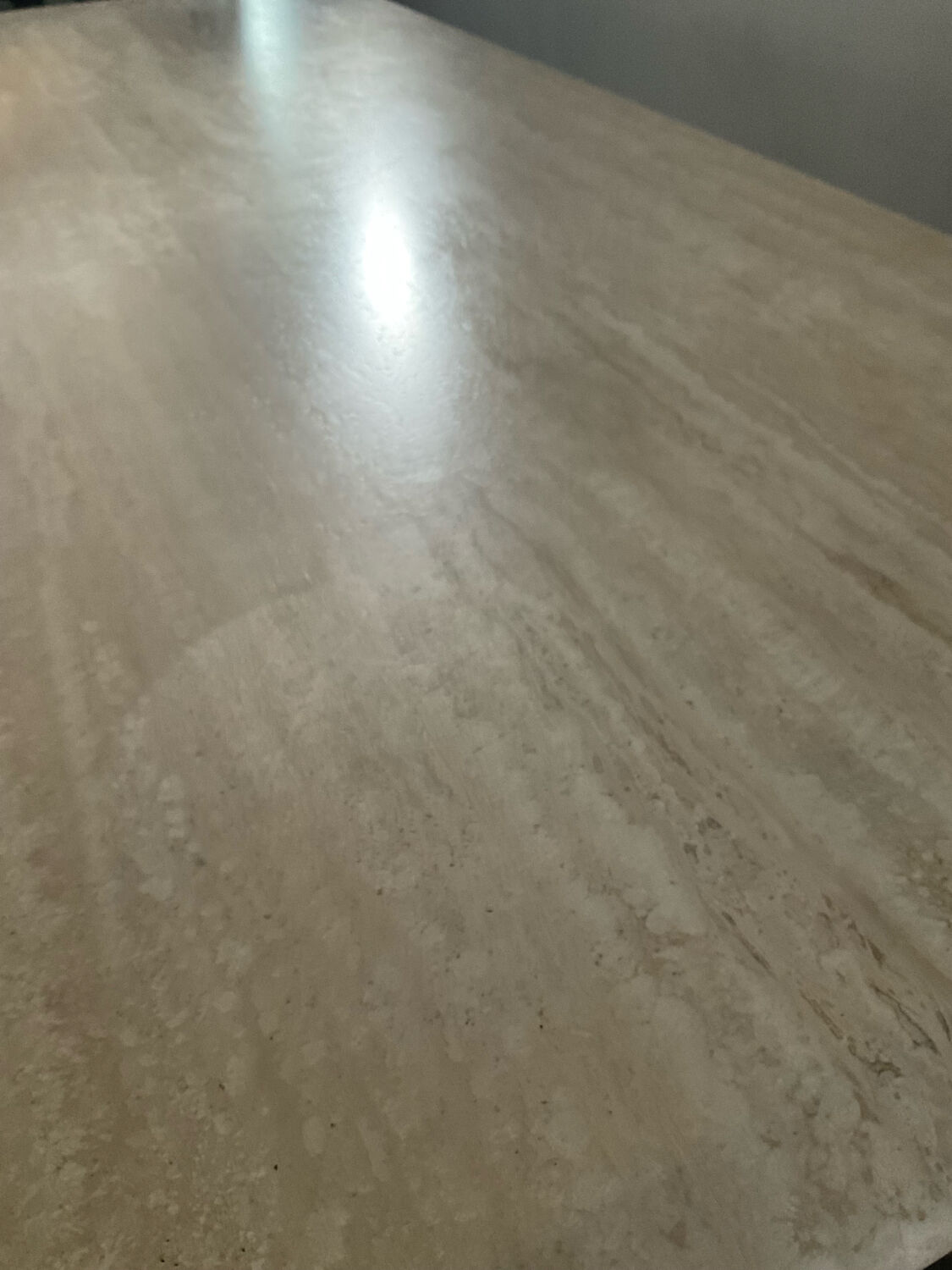 1970s travertine coffee table