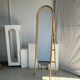 Floor mirror in bamboo and rattan H:1m80
