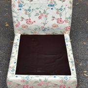 2 modular vintage bench armchairs with floral pattern – Cottage Style