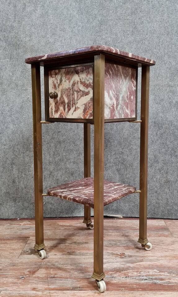 Marble and gilded brass ceremonial cabinet circa 1880-1900