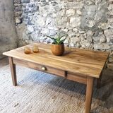 Old coffee table in solid wood