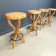 Mid century brutalist bar stools, 1960s - set of 4