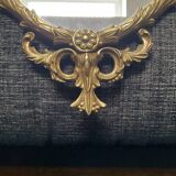 Miroir style Louis XV en laiton