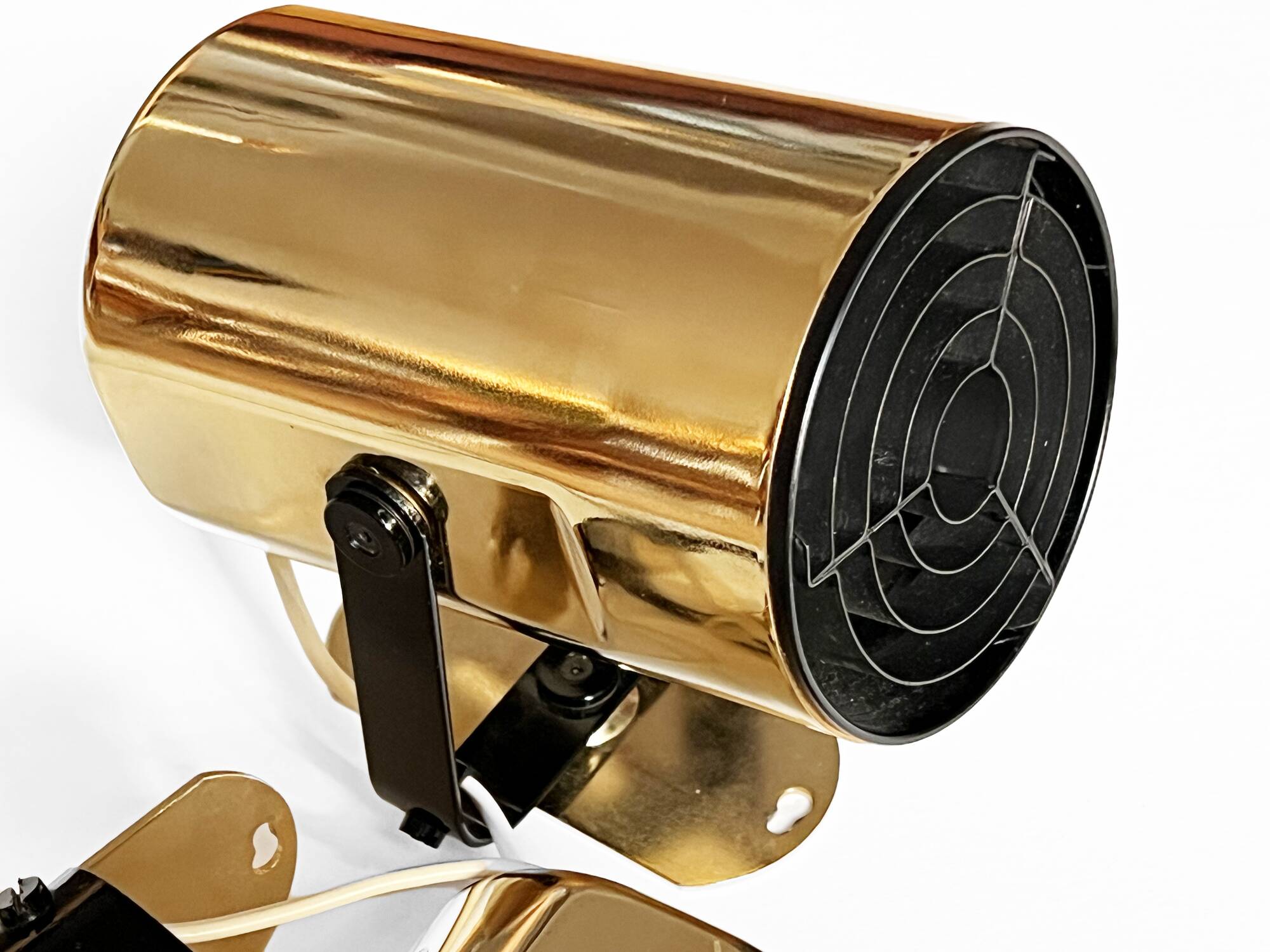 Pair of golden wall lights "Orion" by Per Sundstedt for Kosta Lampan. Sweden 1970s