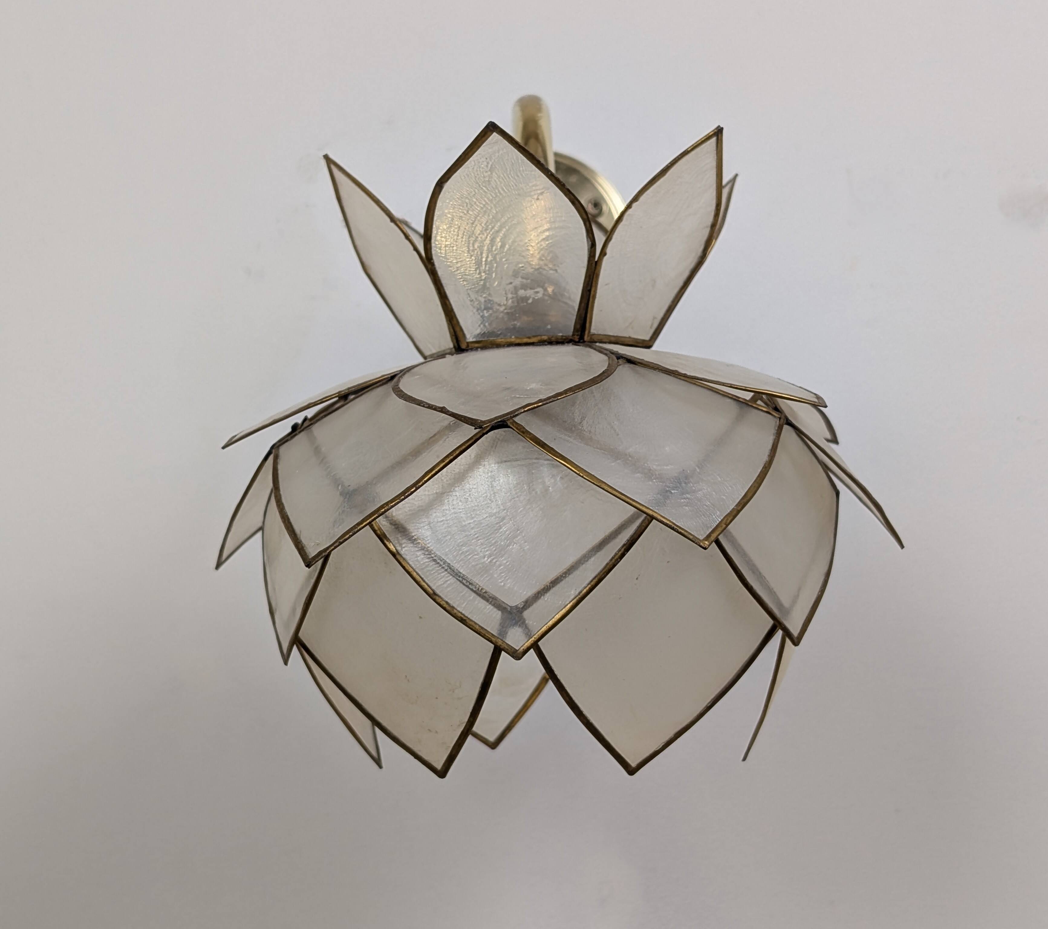 Applique fleur de lotus en nacre