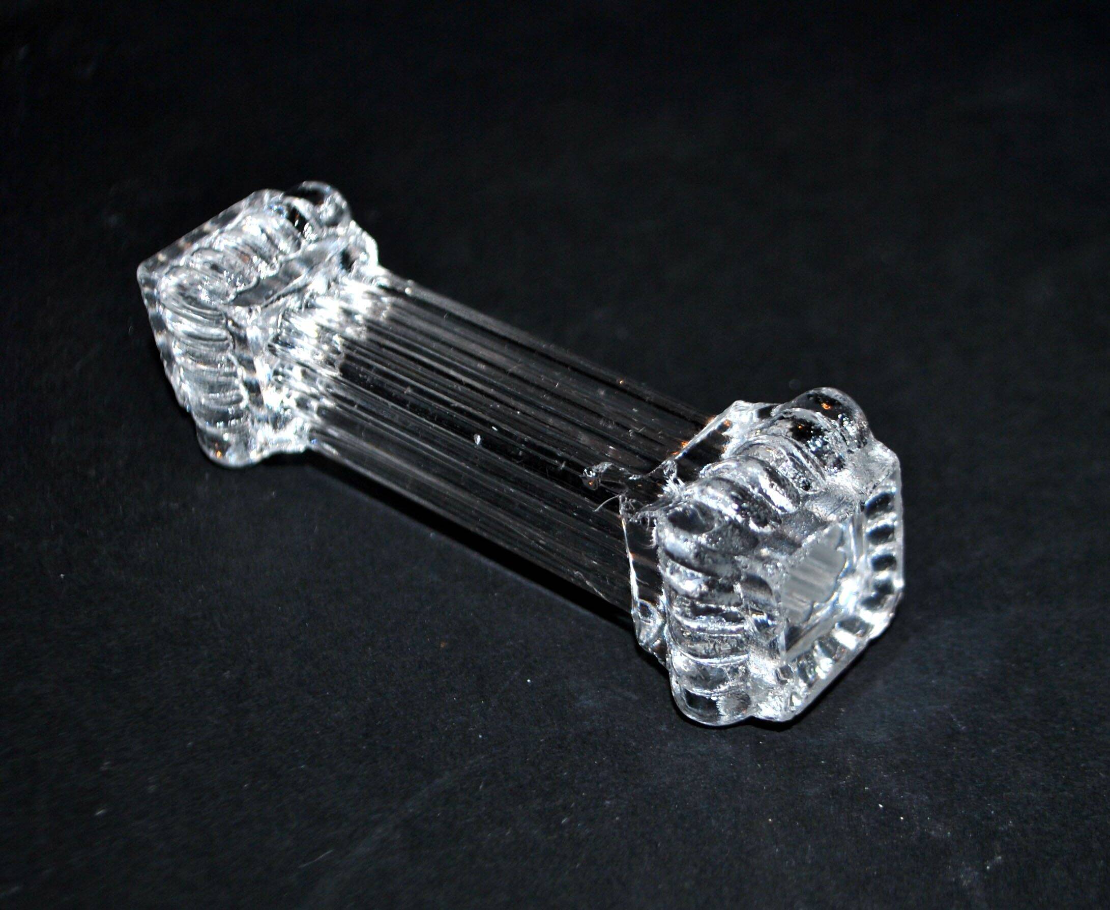 Portieux set of 10 antique molded glass knife rests – tableware