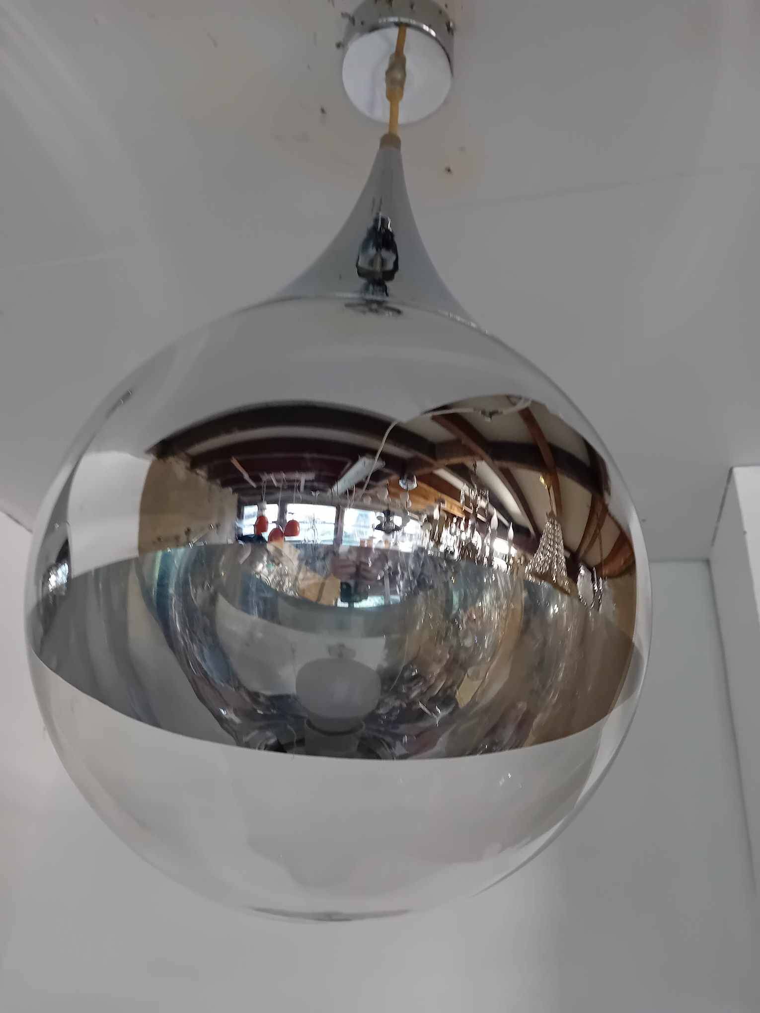 Pair of space art pendants from the 80s.