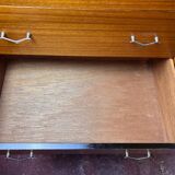 Commode rétro vintage en teck du milieu du siècle par Beeanese – 1960 Élégante