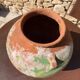 Ancient terracotta pottery jar from the 19th century.