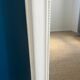 Antique Louis-Philippe beaded mirror, mercury glass