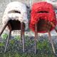 Pair of Baumann moumoute chairs n°845
