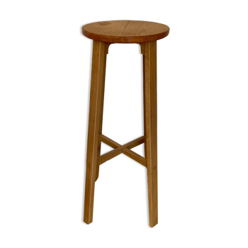 Scandinavian bar stool in OD61 style rosewood. H 62 cm. | Selency