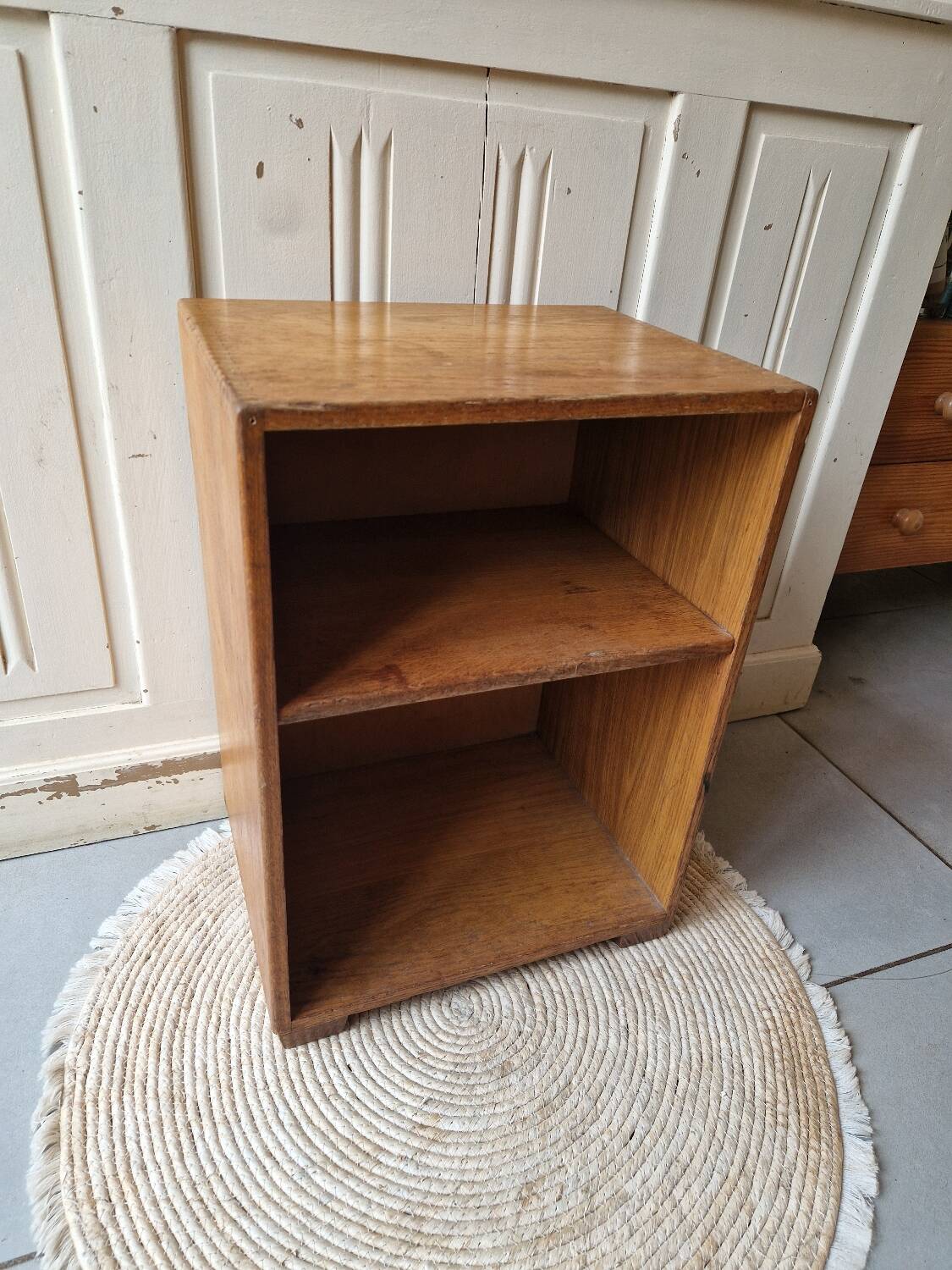 Mid-century oak bedside table 1965 by Raf Staverton