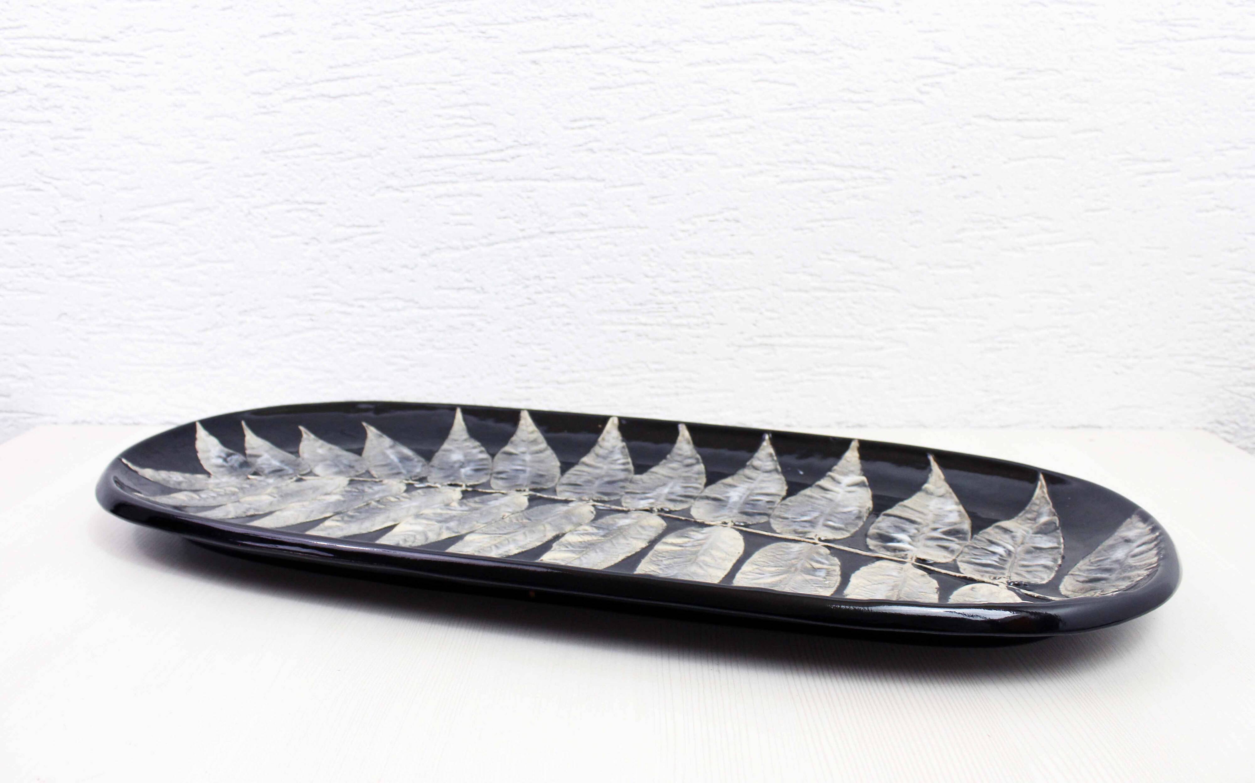 Ceramic tray, France 1970