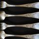 Housewife 6 people style Rocaille in silver metal