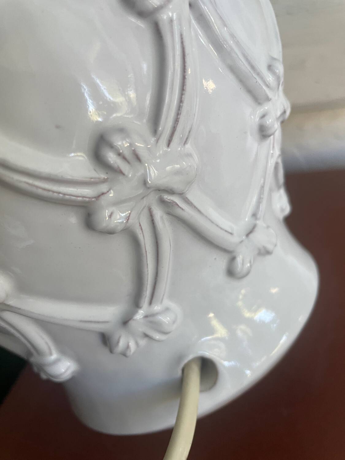 Vintage glazed ceramic lamp