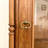 Antique carved wooden display case