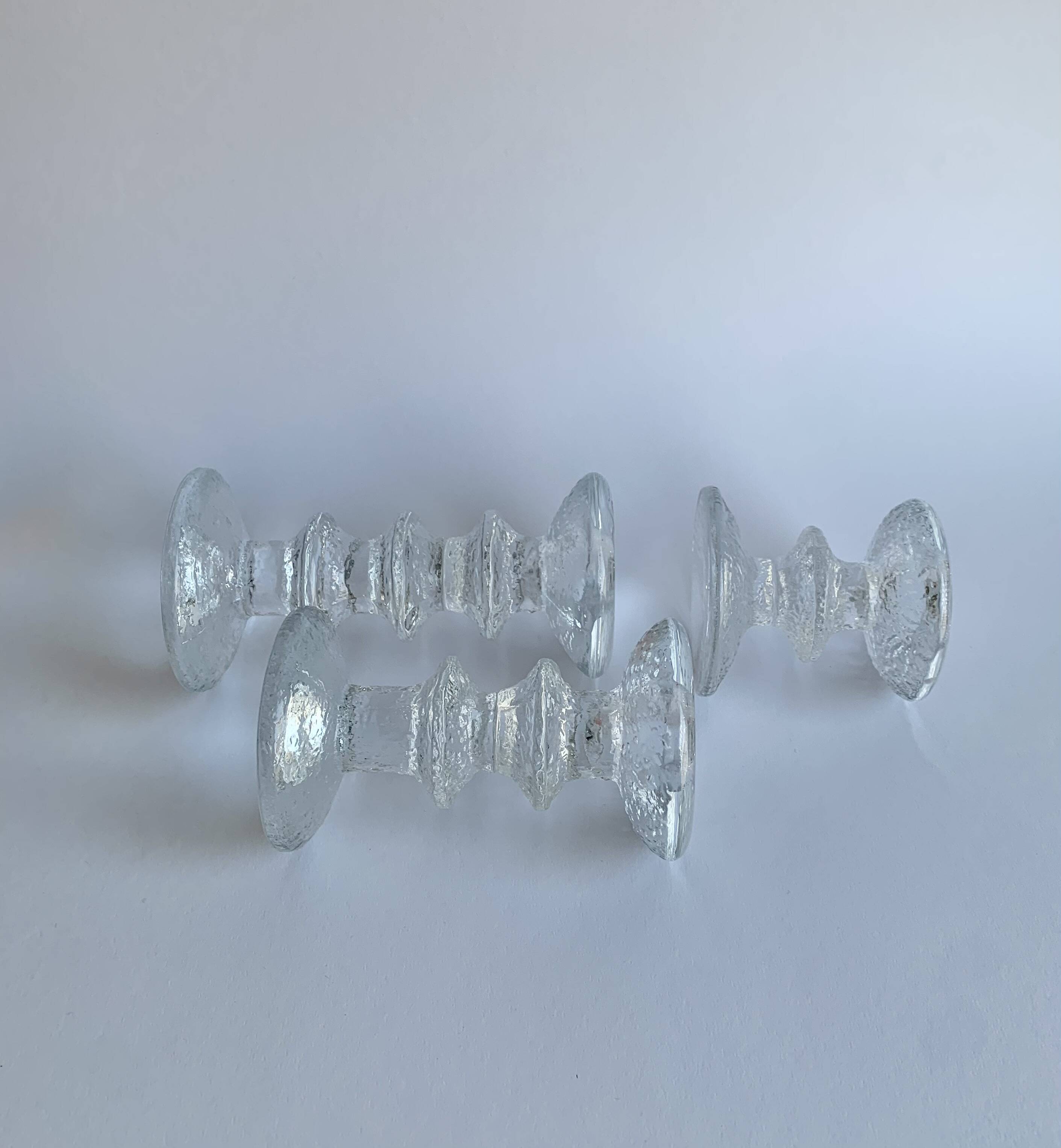 Set of 3 Festivo Glass Candle Holders – Iittala Finland