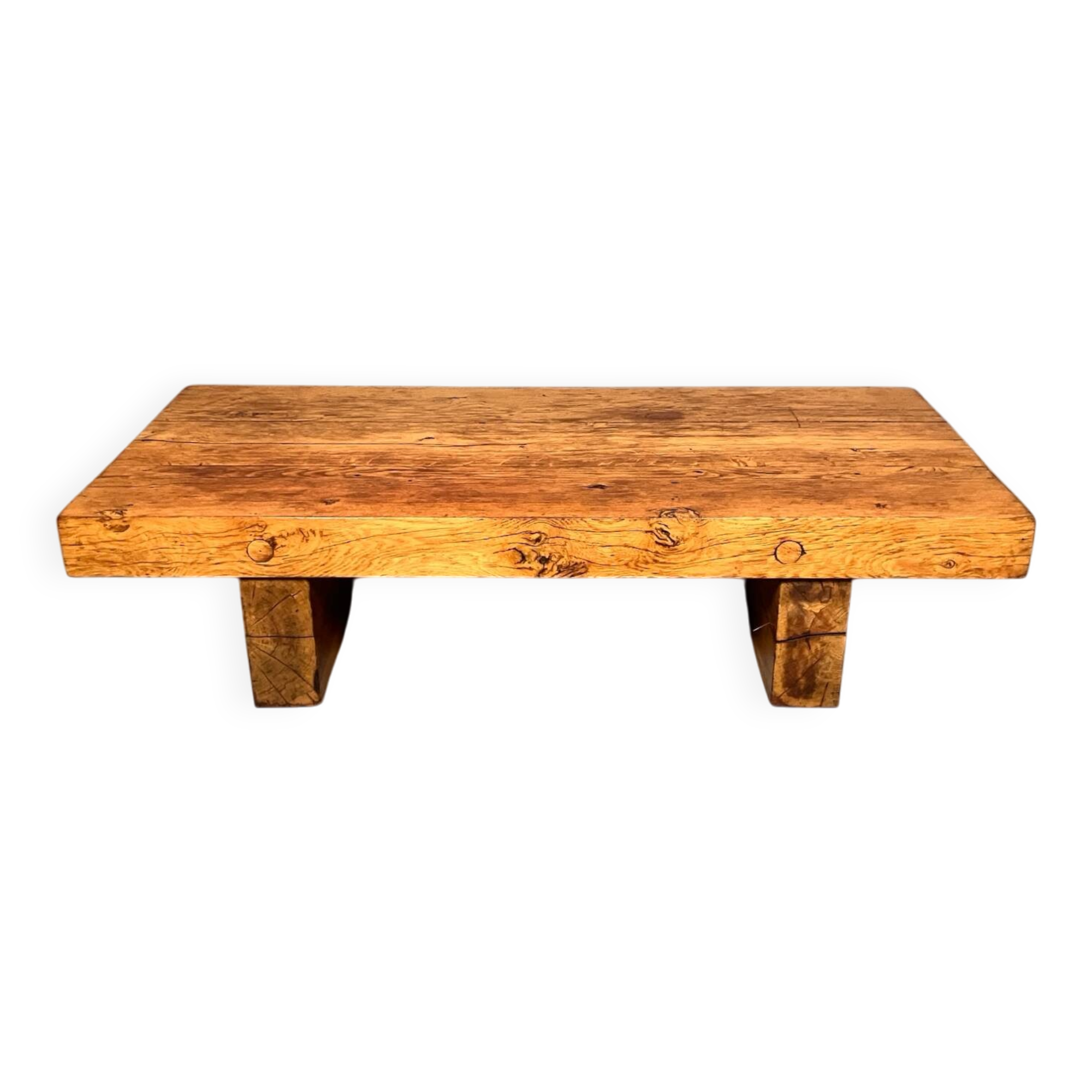 Brutalist Japandi Wabi Sabi coffee table