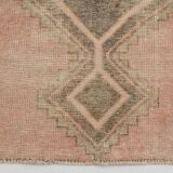 3x12 Pale Red Brown Vintage Runner Rug 80x380Cm SK 21977