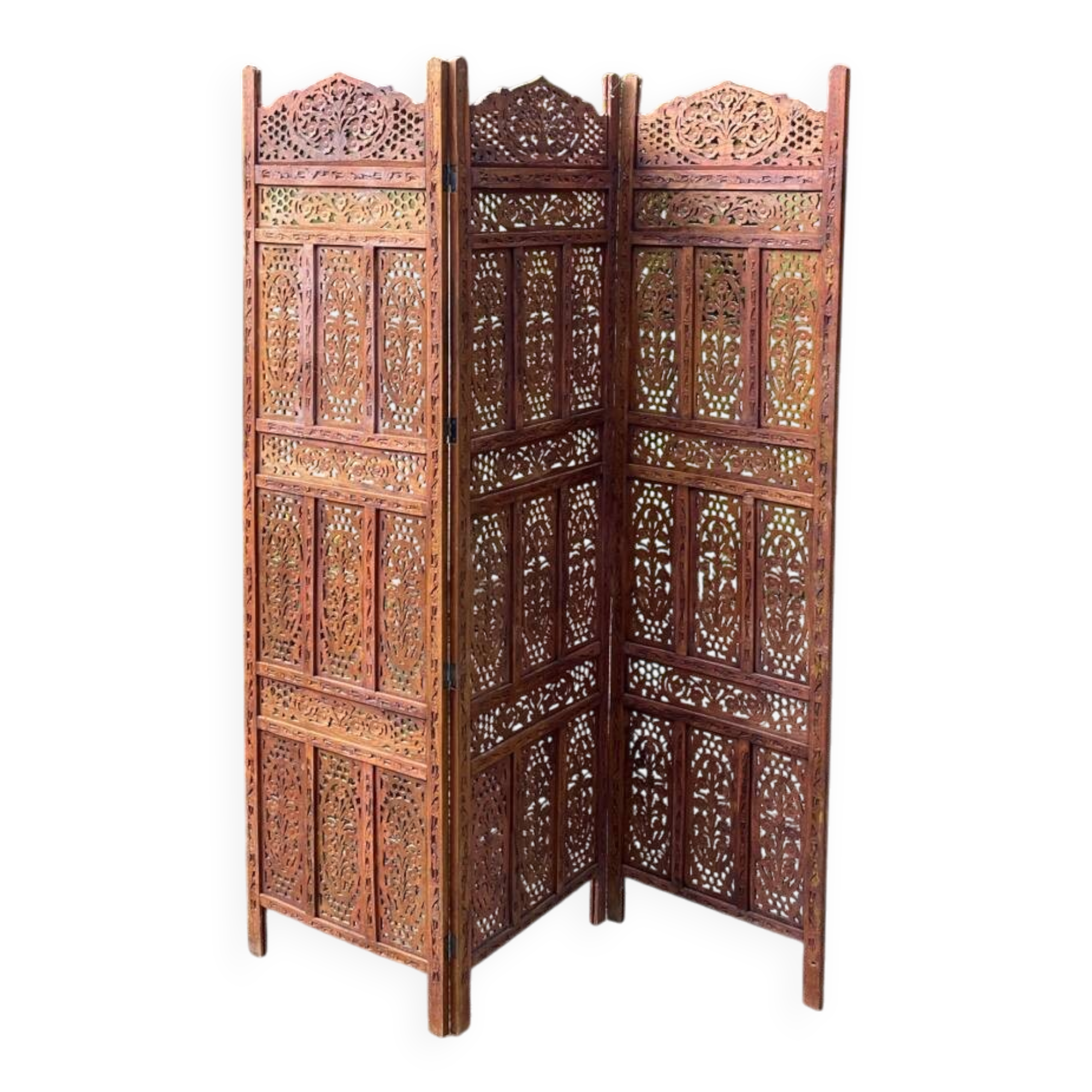 Solid mango wood screen