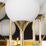 Stunning Sputnik chandelier by Kaiser, Germany, 1970s.