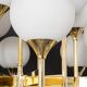Stunning Sputnik chandelier by Kaiser, Germany, 1970s.