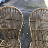 Chaise en rotin  d’audoux et minnet
