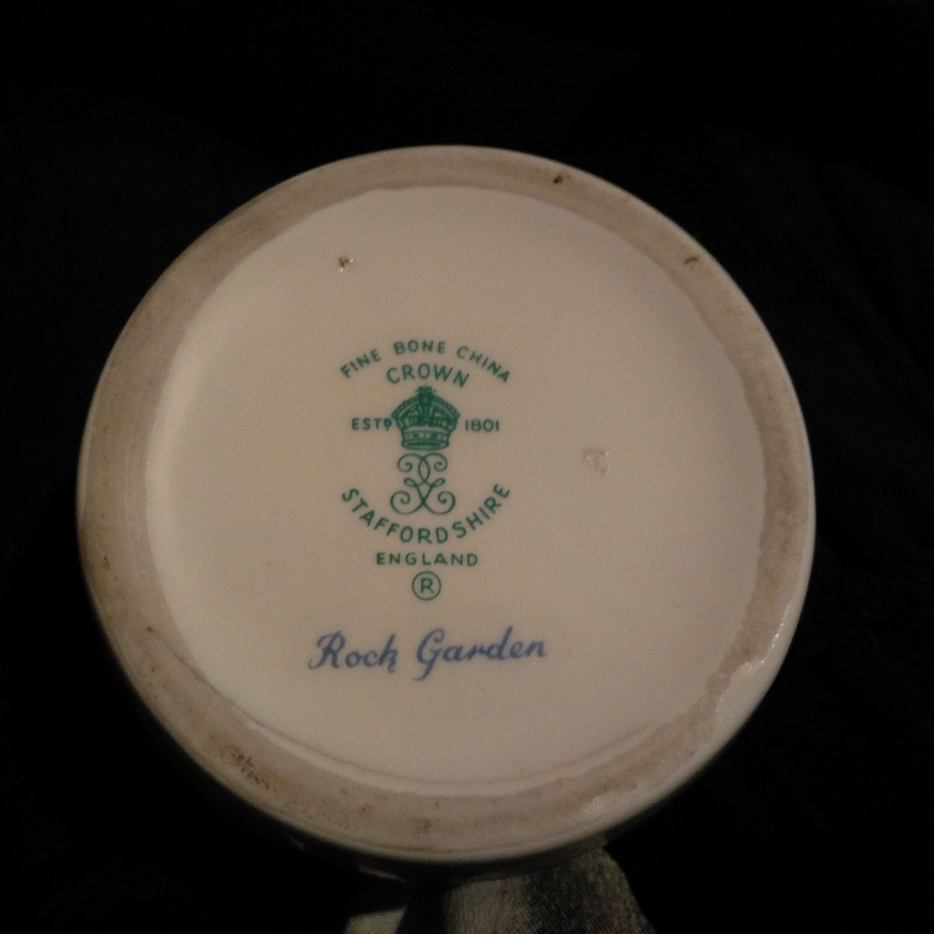 Vase Anglais, porcelaine, décor floral XX ème siècle Selency