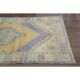 Vintage Turkish Oushak Handmade Wool Cotton Orange Area Rug 103x189