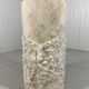 Travertine mactan stone columns & vase 1980’s
