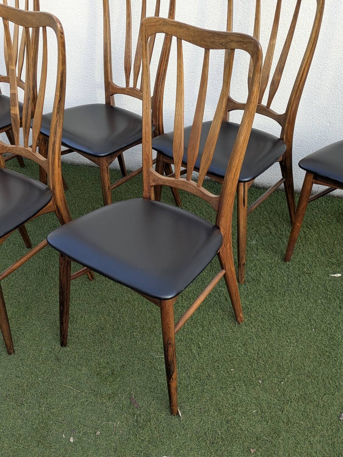 6 Danish chairs in rosewood "Ingrid" – Niels Koefoed