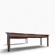 XL vintage solid wood dining table / farmhouse table