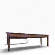 XL vintage solid wood dining table / farmhouse table