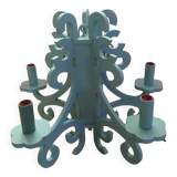 Gustavian style wooden chandelier