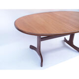 Scandinavian vintage dining or meeting table, a butterfly extension cord
