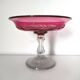 Cut rose glass bowl