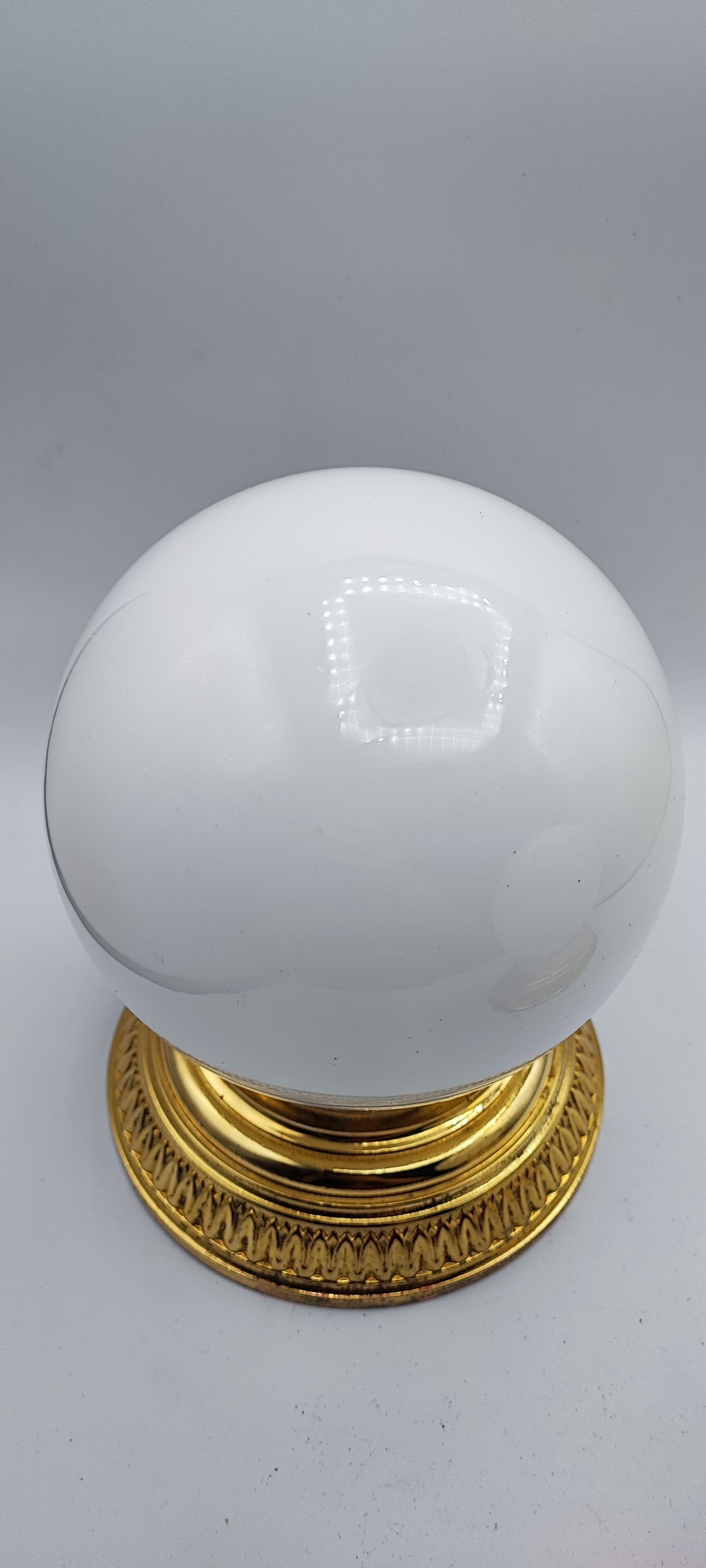 Pair of white opaline sconces